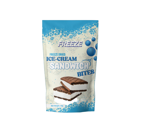 Ice-cream sandwich Bites Mylar Bag weight (2 Ice cream sandwiches per bag 40g)