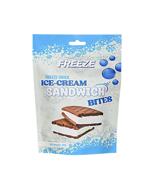 Ice-cream sandwich Bites Mylar Bag weight (2 Ice cream sandwiches per bag 40g)